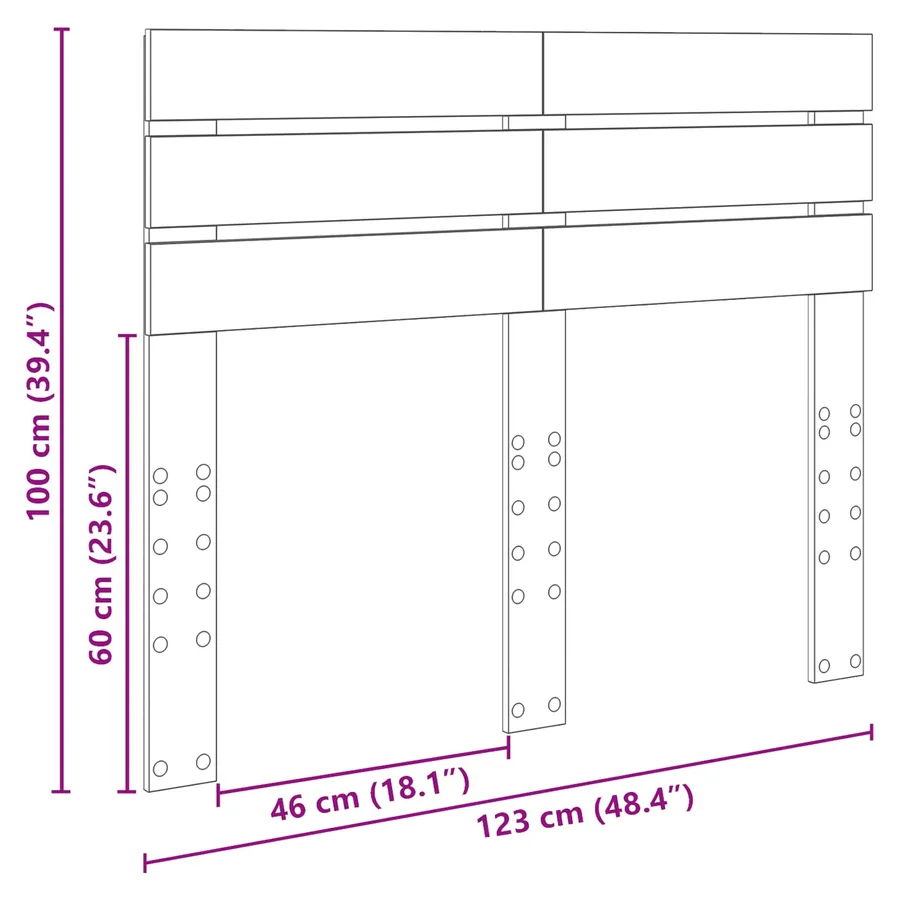 Tête de lit Chêne artisanal Bois d'ingénierie - 11