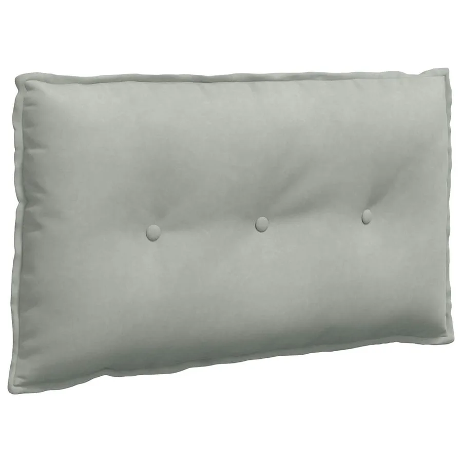 Coussin de Dos Gris clair 80 x 50 cm Tissu en velours côtelé - 2