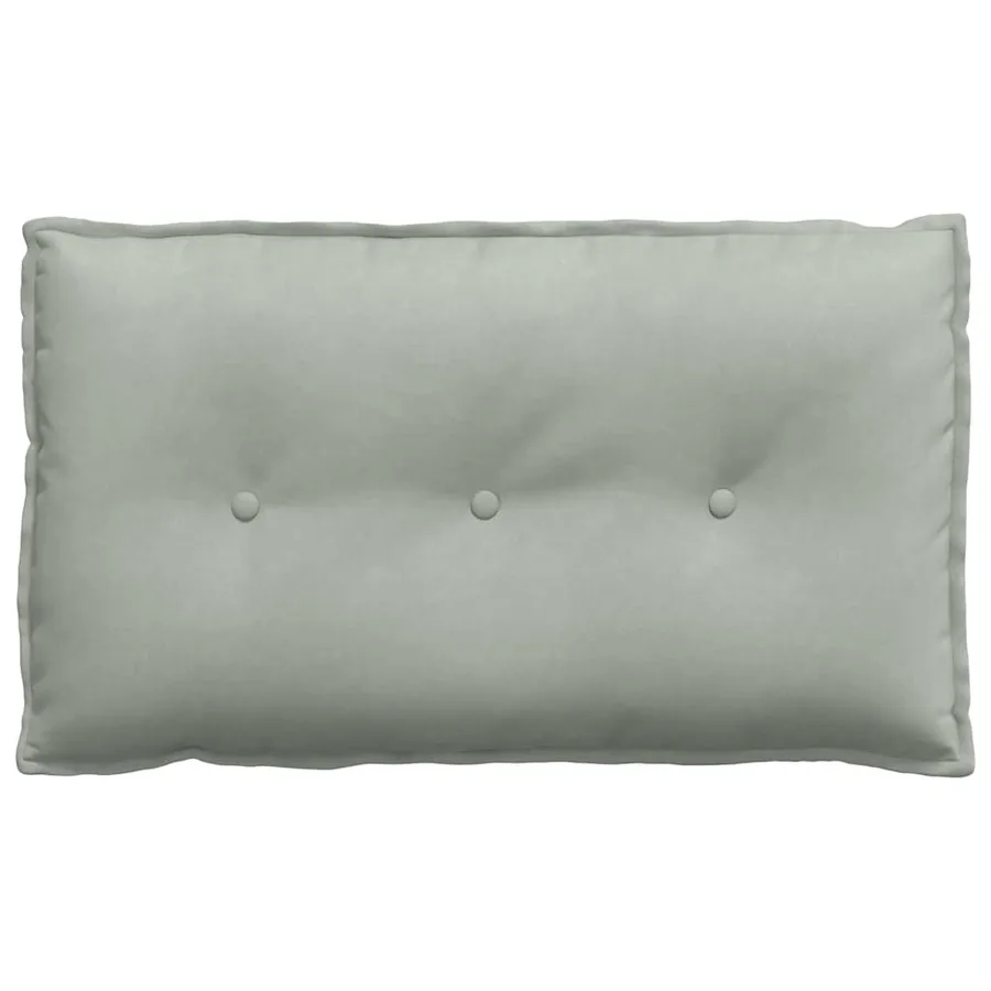 Coussin de Dos Gris clair 80 x 50 cm Tissu en velours côtelé - 5