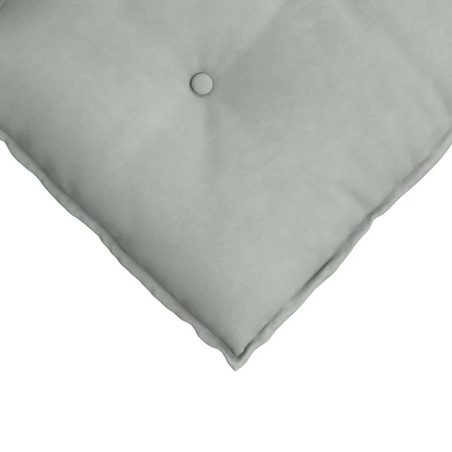Coussin de Dos Gris clair 80 x 50 cm Tissu en velours côtelé - 7
