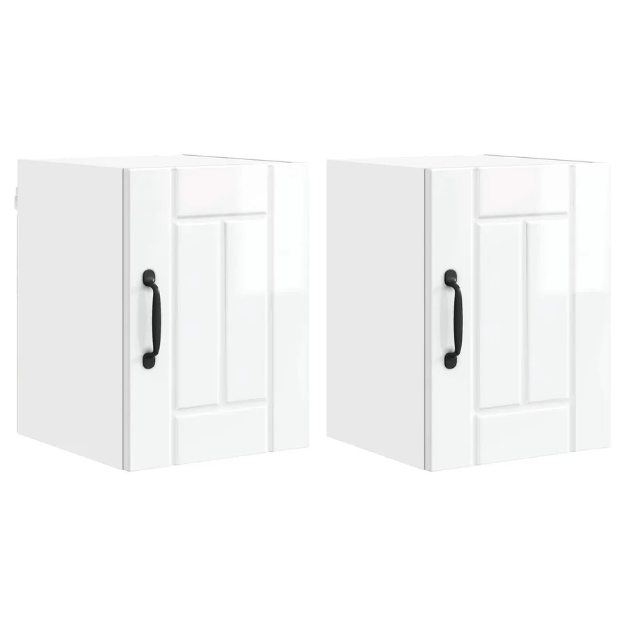 Meuble mural LUCCA 2 pcs Blanc brillant 30 x 31 x 40 cm - 2