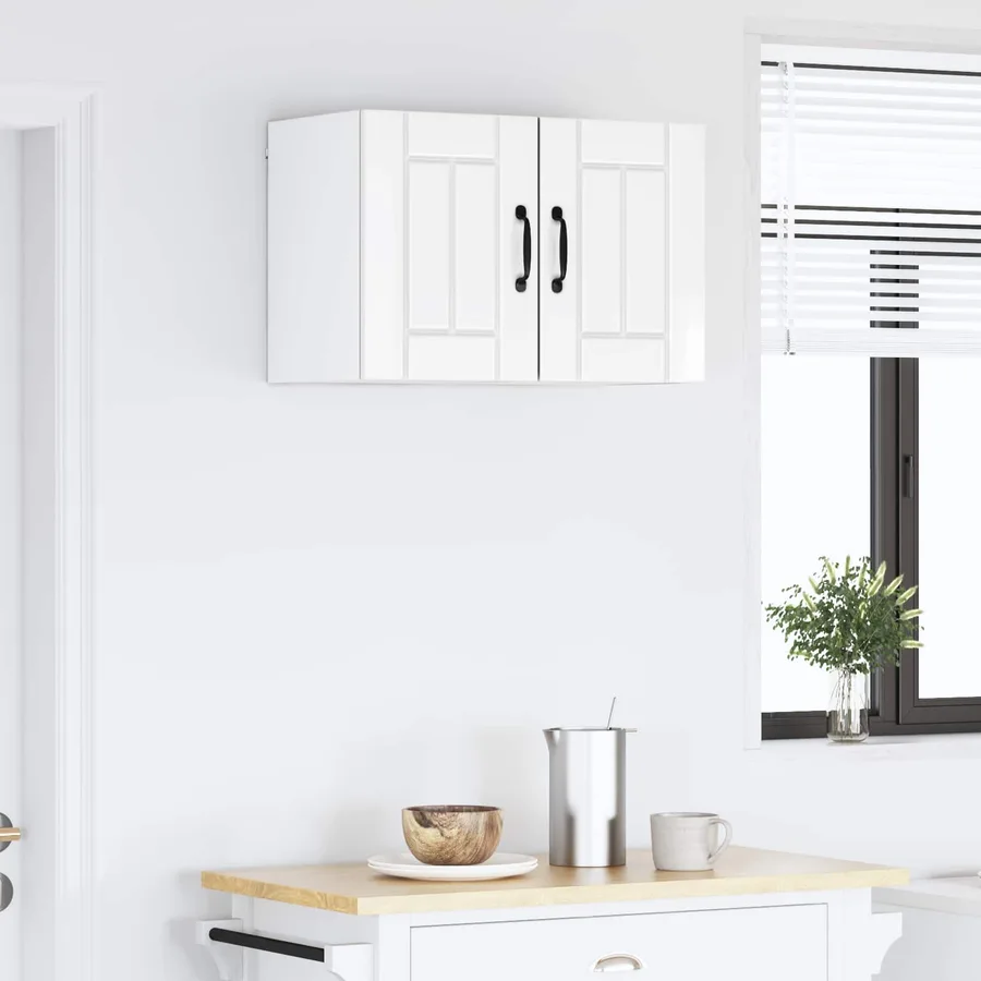 Meuble mural LUCCA 2 pcs Blanc brillant 30 x 31 x 40 cm - 4