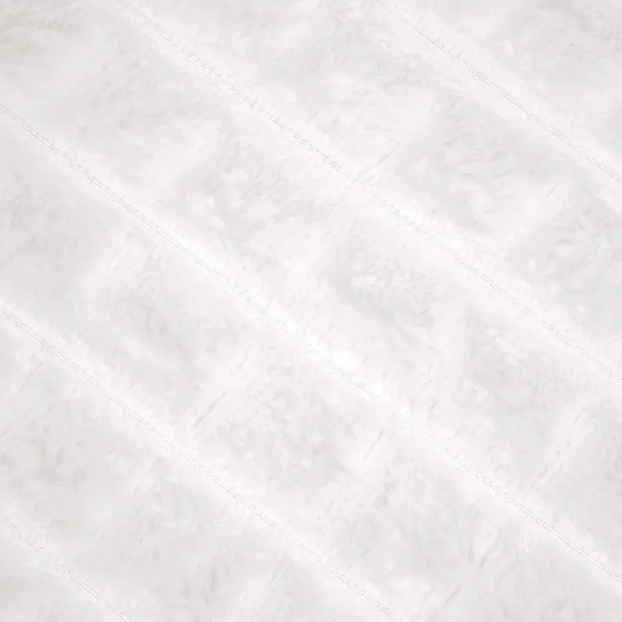 Jeté Blanc 200 x 150 cm Toison - 7