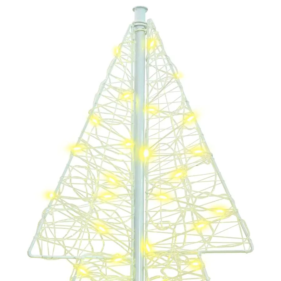 Sapin de Noël avec 240 LED Blanc chaud 180 cm Acrylique - 6