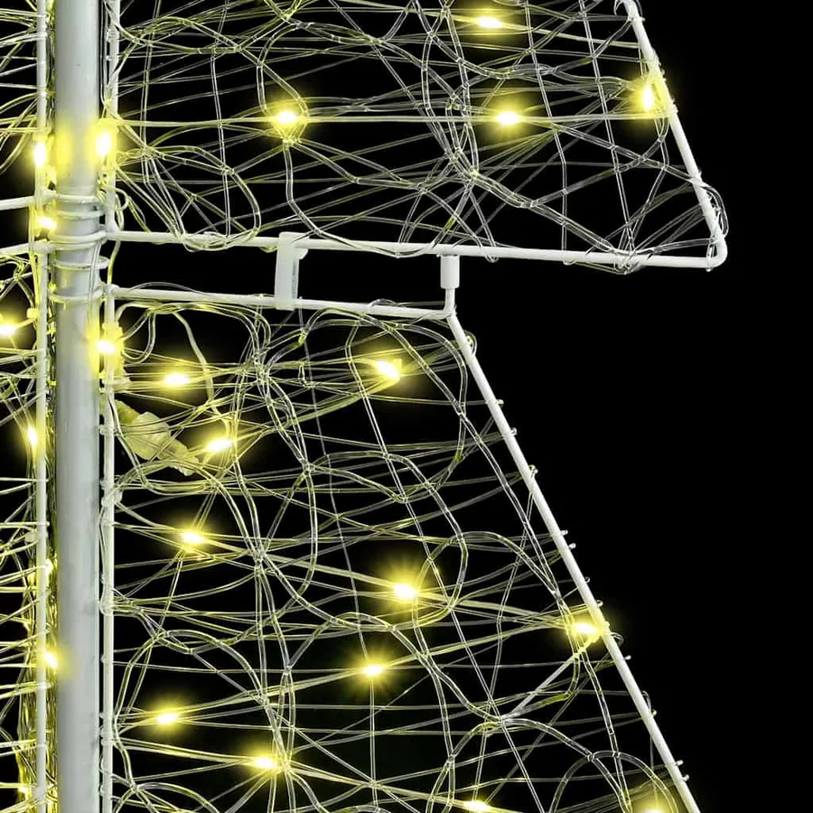 Sapin de Noël avec 240 LED Blanc chaud 180 cm Acrylique - 7