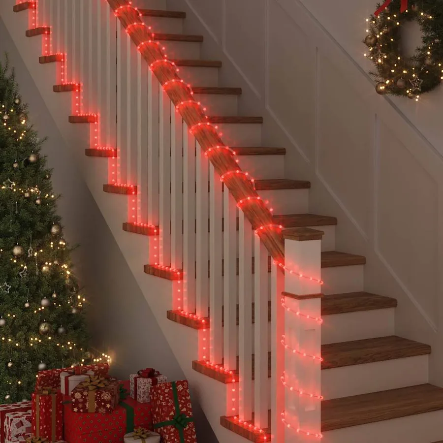 Lumière en corde avec 2400 LED Rouge 100 m PVC - 4