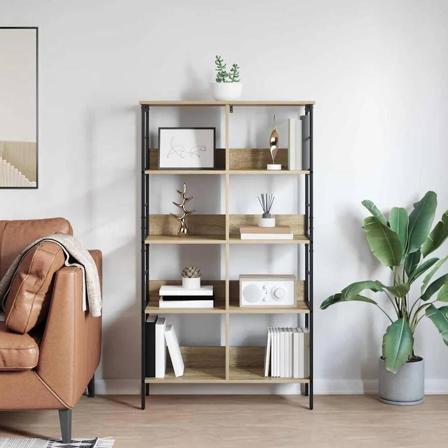 Étagère Chêne Sonoma 82 x 32 x 144,5 cm Bois d'ingénierie - 4