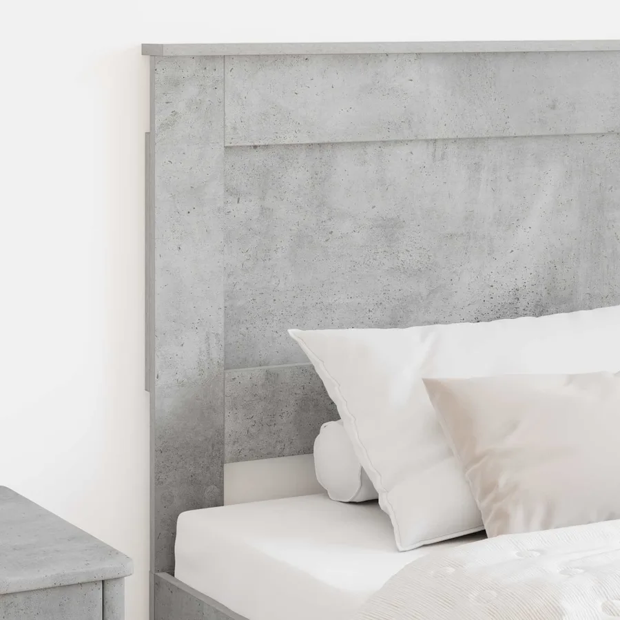 Tête de lit Gris béton 100 cm Bois d'ingénierie - 3