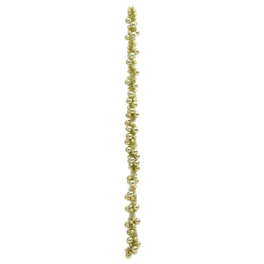 Guirlande de Boules de Noël Doré 186 cm Polystyrène - 4