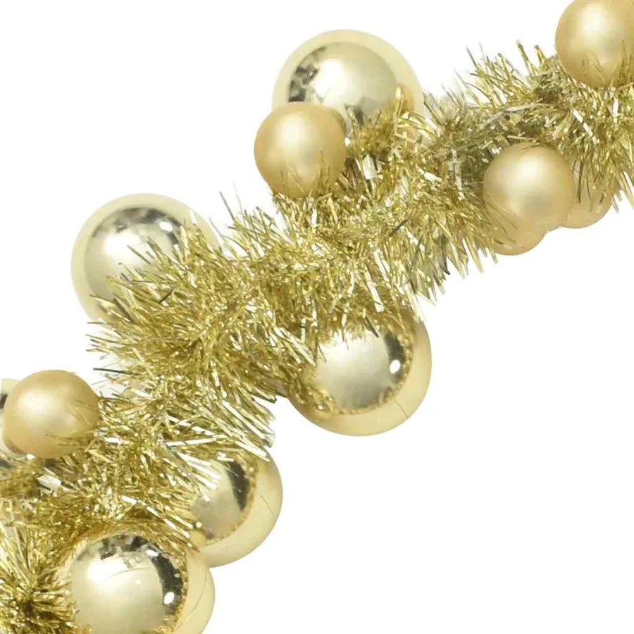 Guirlande de Boules de Noël Doré 186 cm Polystyrène - 6