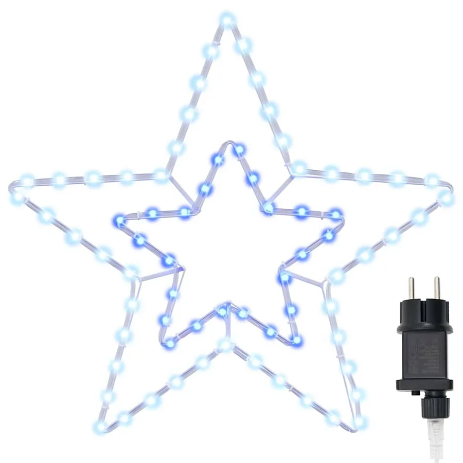Étoile de Noël avec 72 LED Blanc Froid 51,5 x 50 x 0,65 cm Fer - 2