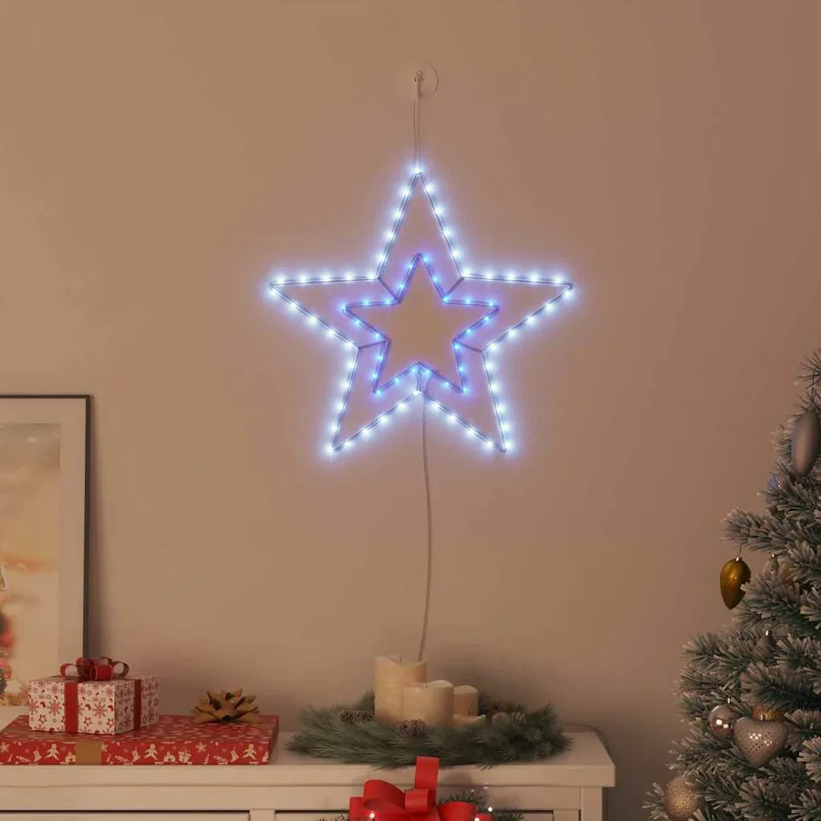 Étoile de Noël avec 72 LED Blanc Froid 51,5 x 50 x 0,65 cm Fer - 3