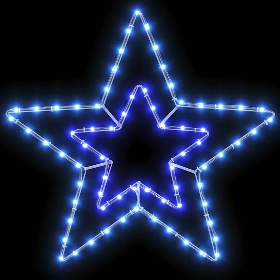 Étoile de Noël avec 72 LED Blanc Froid 51,5 x 50 x 0,65 cm Fer - 6