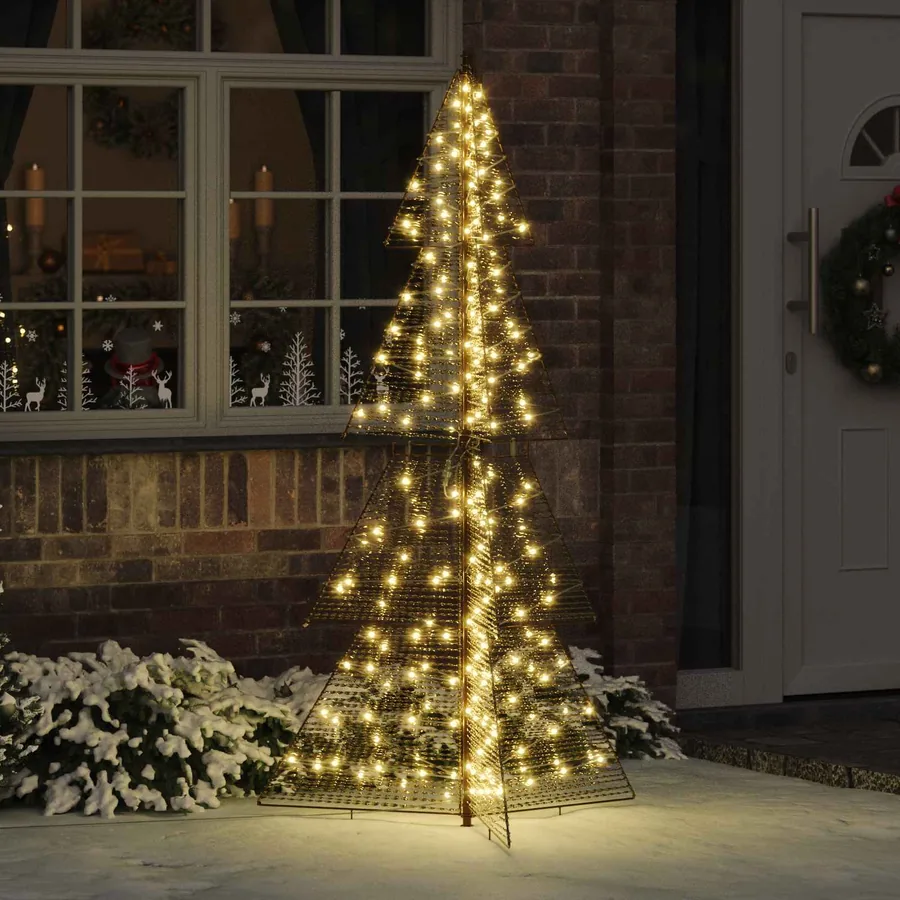 Sapin de Noël avec 240 LED Blanc chaud 180 cm PET