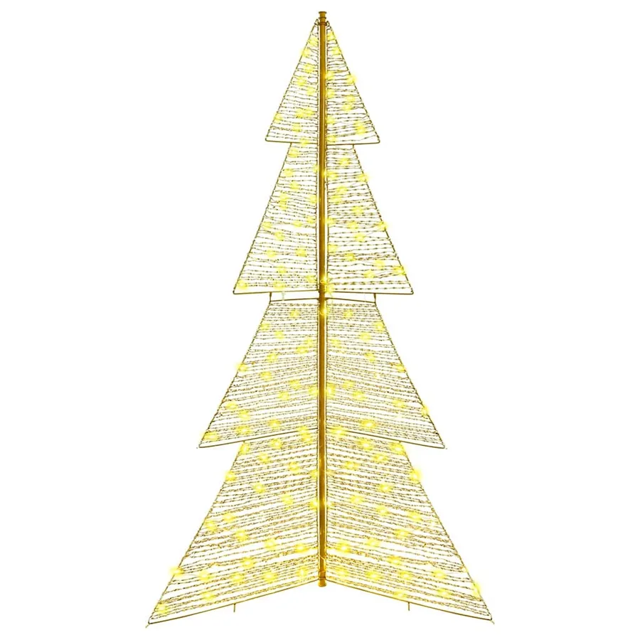 Sapin de Noël avec 240 LED Blanc chaud 180 cm PET - 4