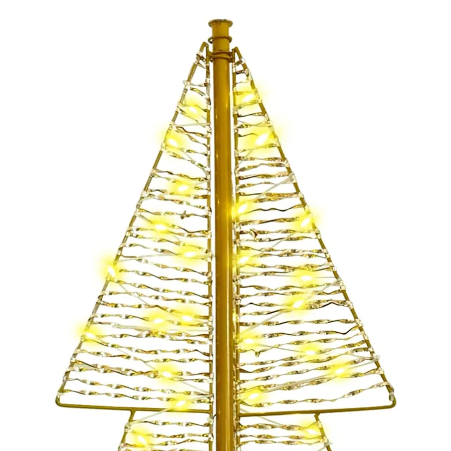 Sapin de Noël avec 240 LED Blanc chaud 180 cm PET - 6