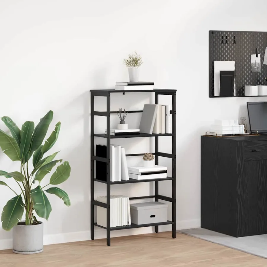 Étagère Chêne noir 60 x 29,5 x 115 cm Bois d'ingénierie