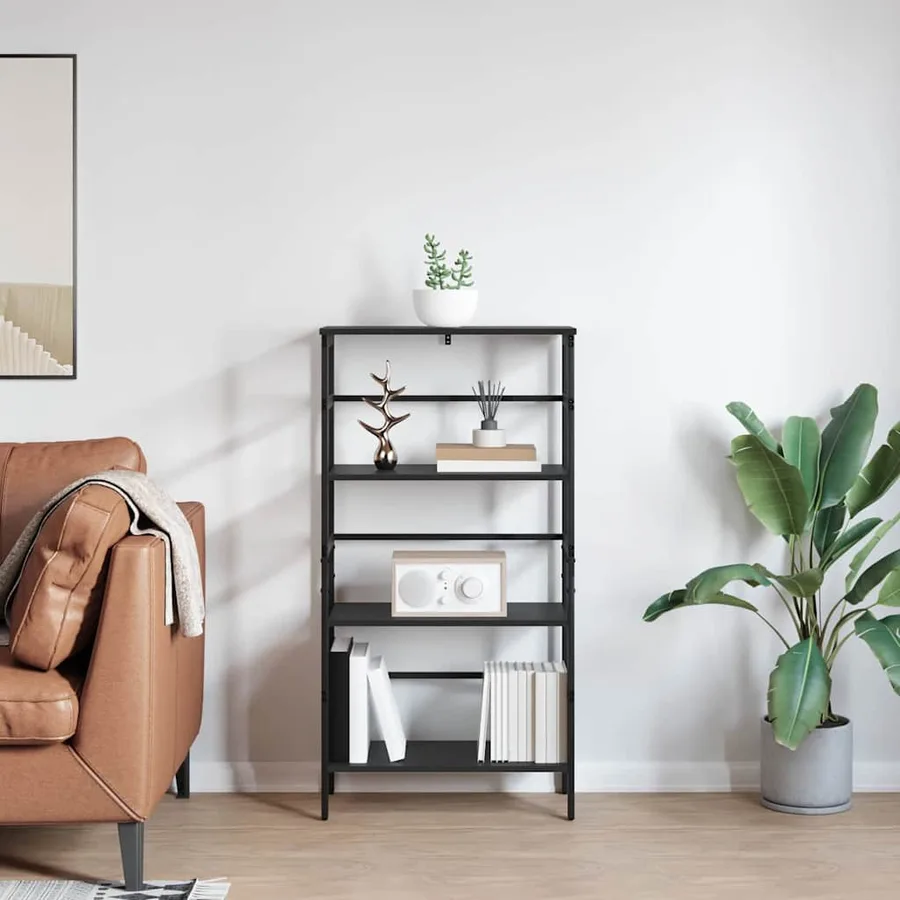 Étagère Chêne noir 60 x 29,5 x 115 cm Bois d'ingénierie - 4