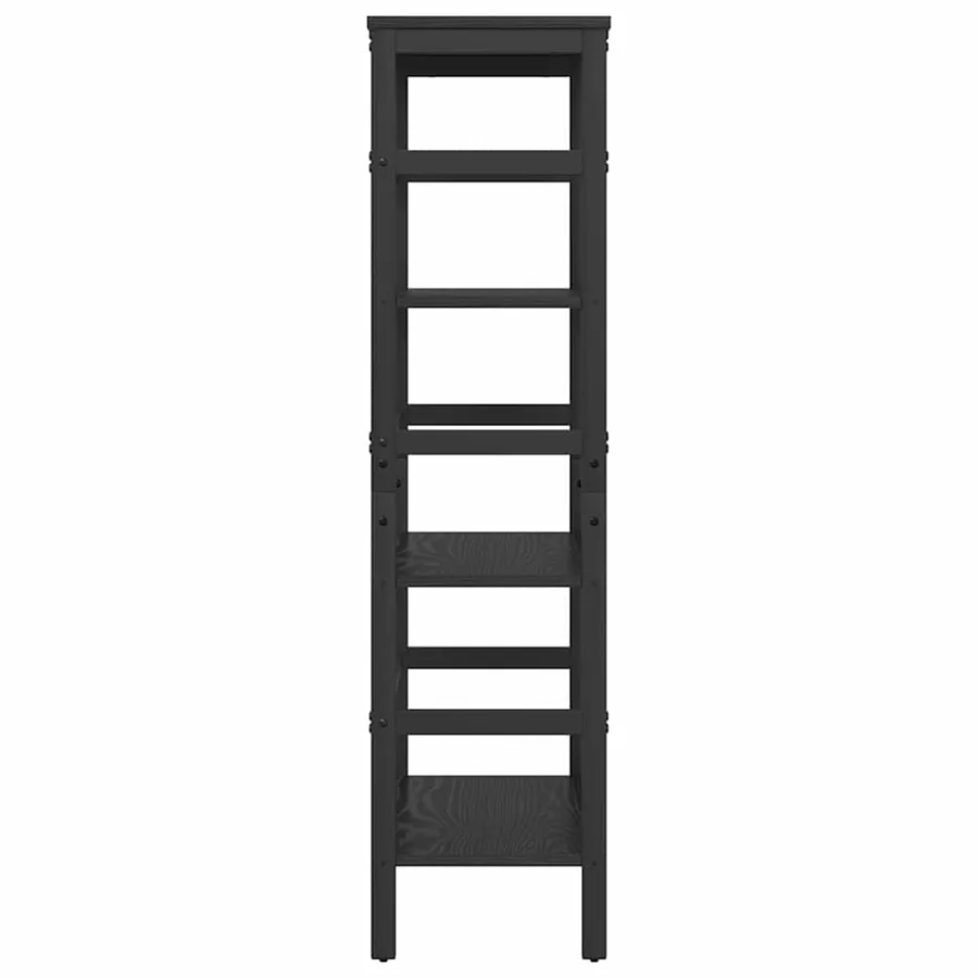 Étagère Chêne noir 60 x 29,5 x 115 cm Bois d'ingénierie - 6