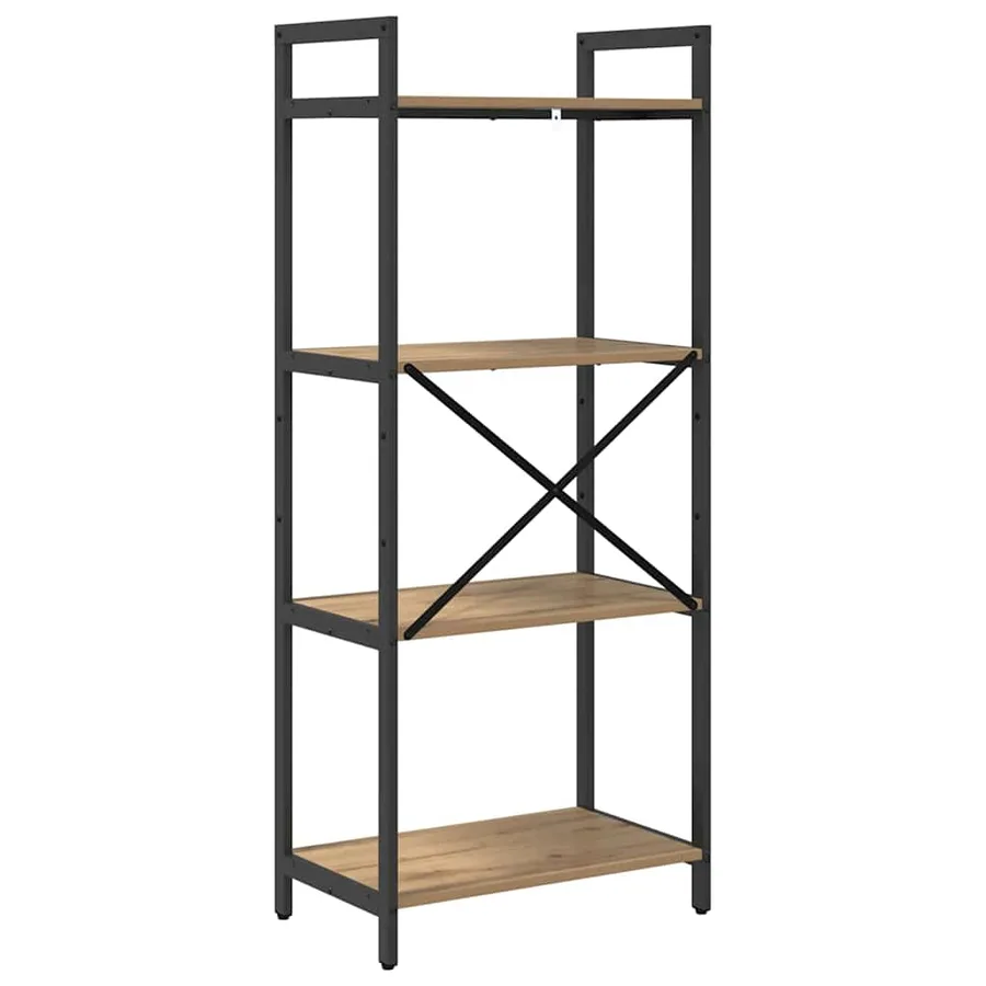 Étagère 4 niveaux 56 x 34 x 133,5 cm Bois d'ingénierie - 7