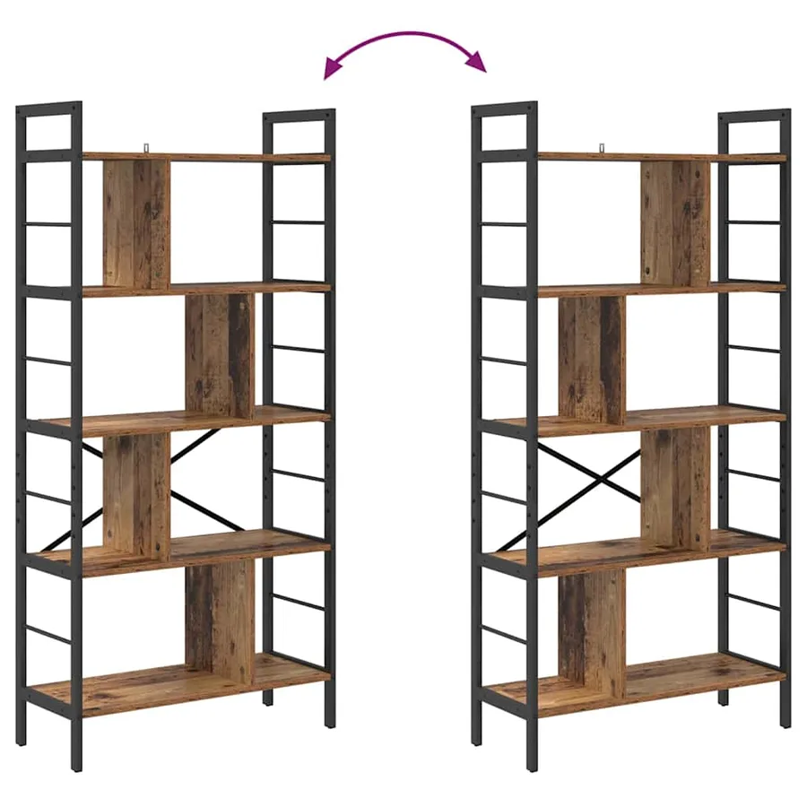 Étagère Bois Ancien 75 x 30 x 156 cm Bois d'ingénierie - 8