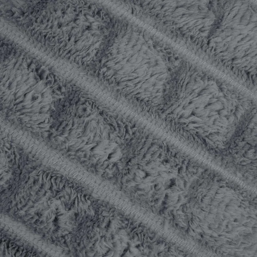 Jeté Gris foncé 150 x 130 cm Toison - 7