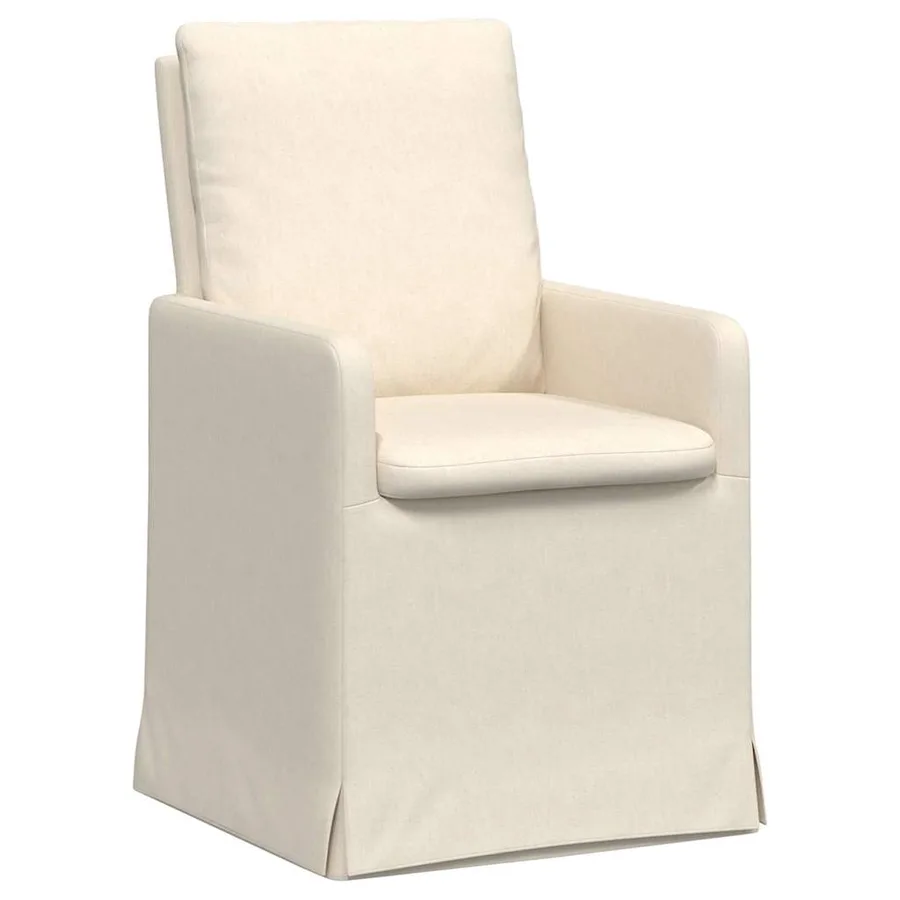 Chaises de salle à manger 2 pcs Beige 57 x 67 x 98 cm Lin - 2