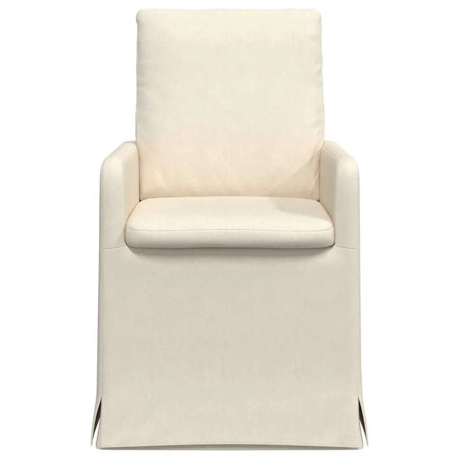 Chaises de salle à manger 2 pcs Beige 57 x 67 x 98 cm Lin - 4