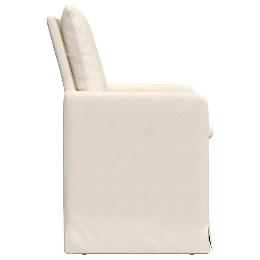 Chaises de salle à manger 2 pcs Beige 57 x 67 x 98 cm Lin - 5