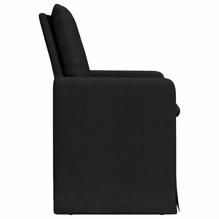 Chaises de salle à manger 2 pcs Noir 57 x 67 x 98 cm tissu - 5