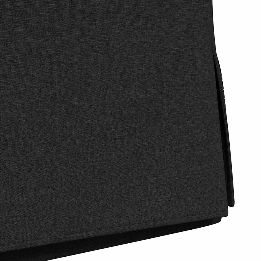 Chaises de salle à manger 2 pcs Noir 57 x 67 x 98 cm tissu - 9