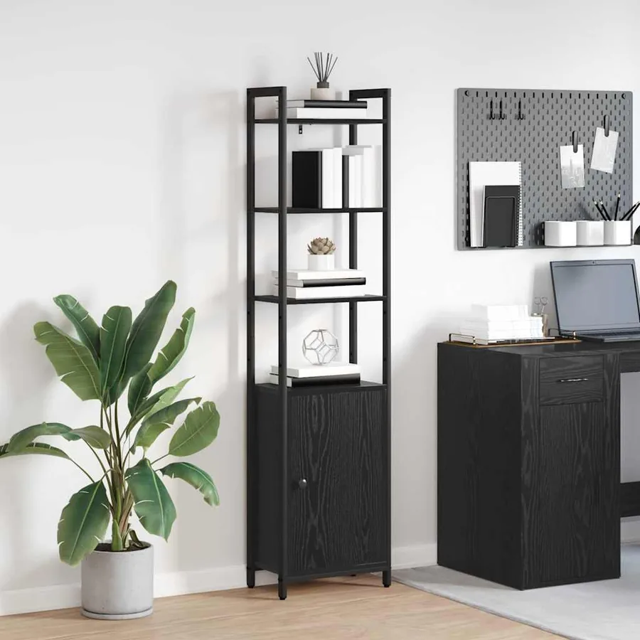 Bibliothèque Chêne noir 40 x 24 x 161 cm Bois d'ingénierie