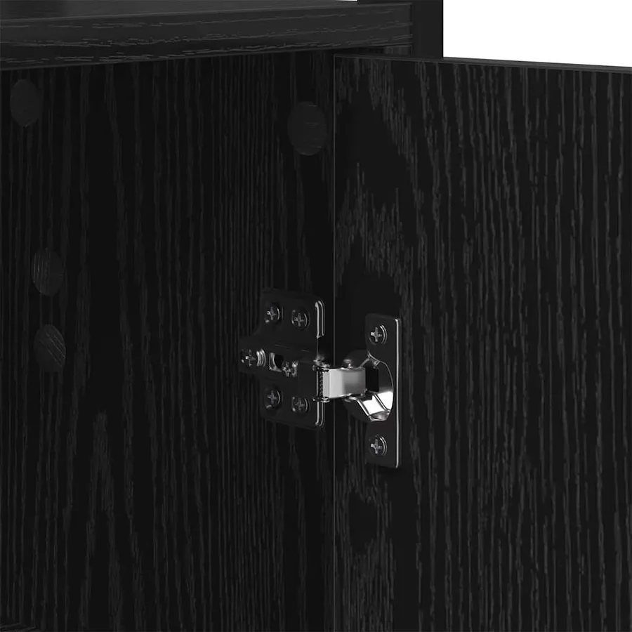 Bibliothèque Chêne noir 40 x 24 x 161 cm Bois d'ingénierie - 8