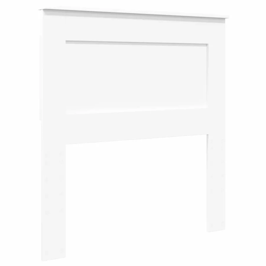 Tête de lit avec tête de lit Blanc 75 cm Bois d'ingénierie - 2