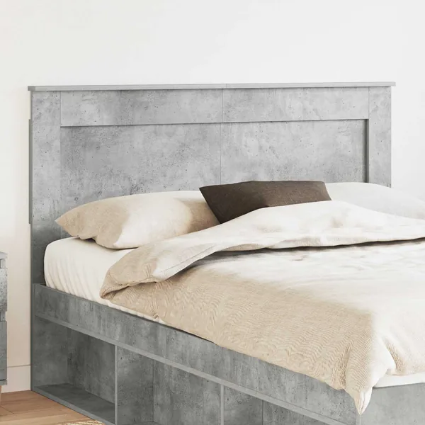Tête de lit Gris béton 160 cm Bois d'ingénierie