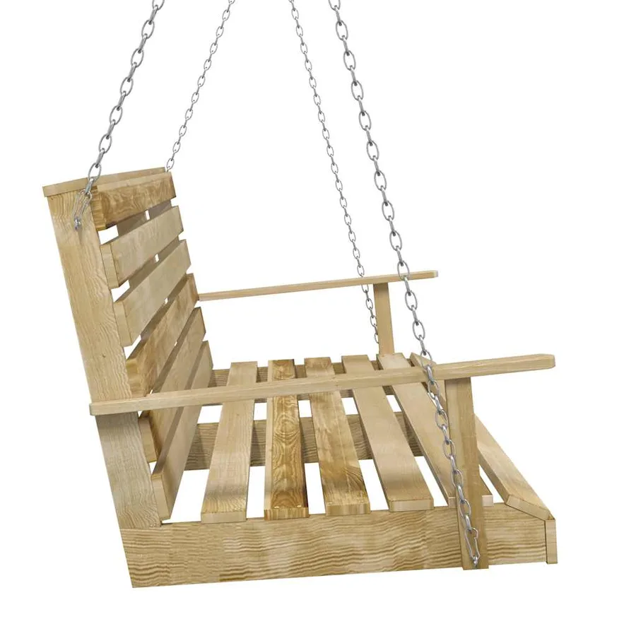 Balancelle Bois de pin imprégné 155x65x60 cm - 4