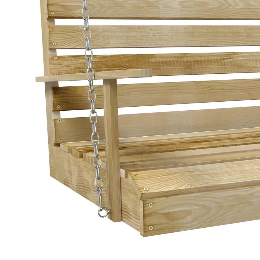 Balancelle Bois de pin imprégné 155x65x60 cm - 5