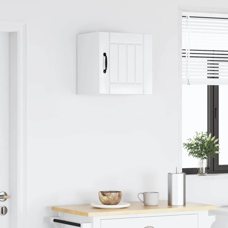 Meuble mural LUCCA Blanc brillant 40 x 31 x 40 cm - 4
