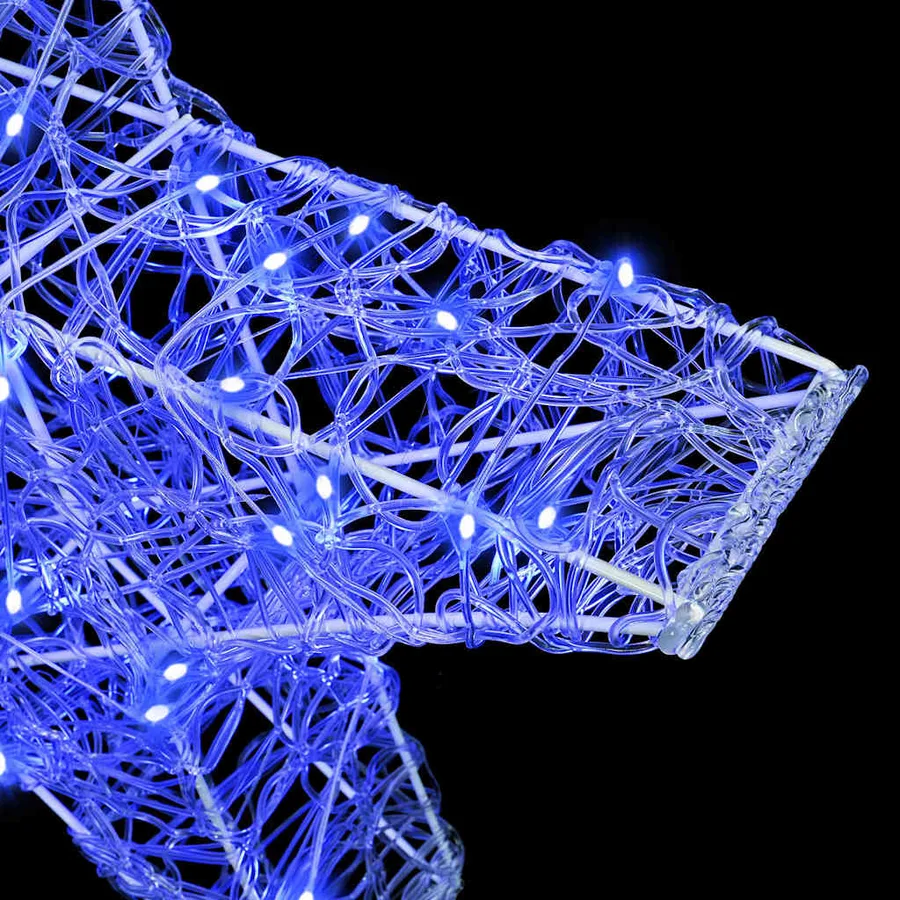 Étoile en 3D avec 50 LED Bleu 55 x 53,5 x 10 cm Acrylique - 7