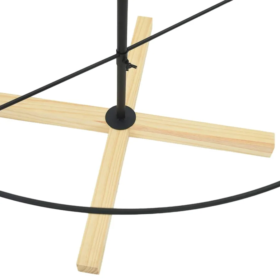 Arbre en cône de Noël avec support Noir 180,5 cm Acier - 8