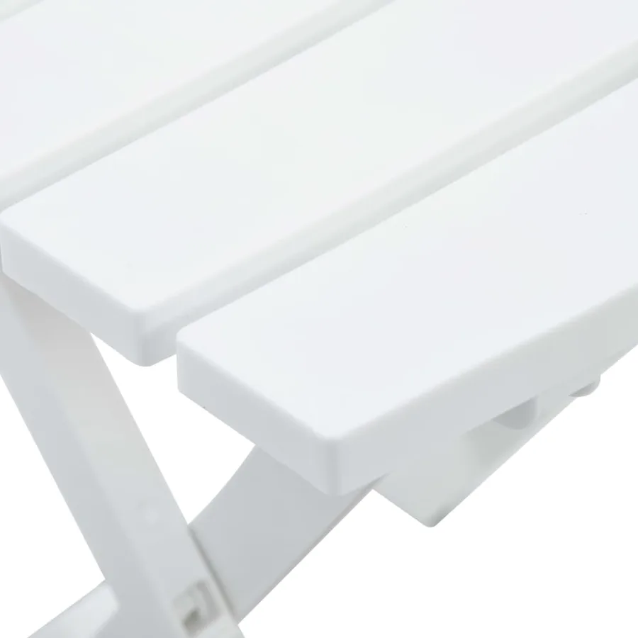 Ensemble à manger de jardin 3 pcs Blanc Polypropylène - 16