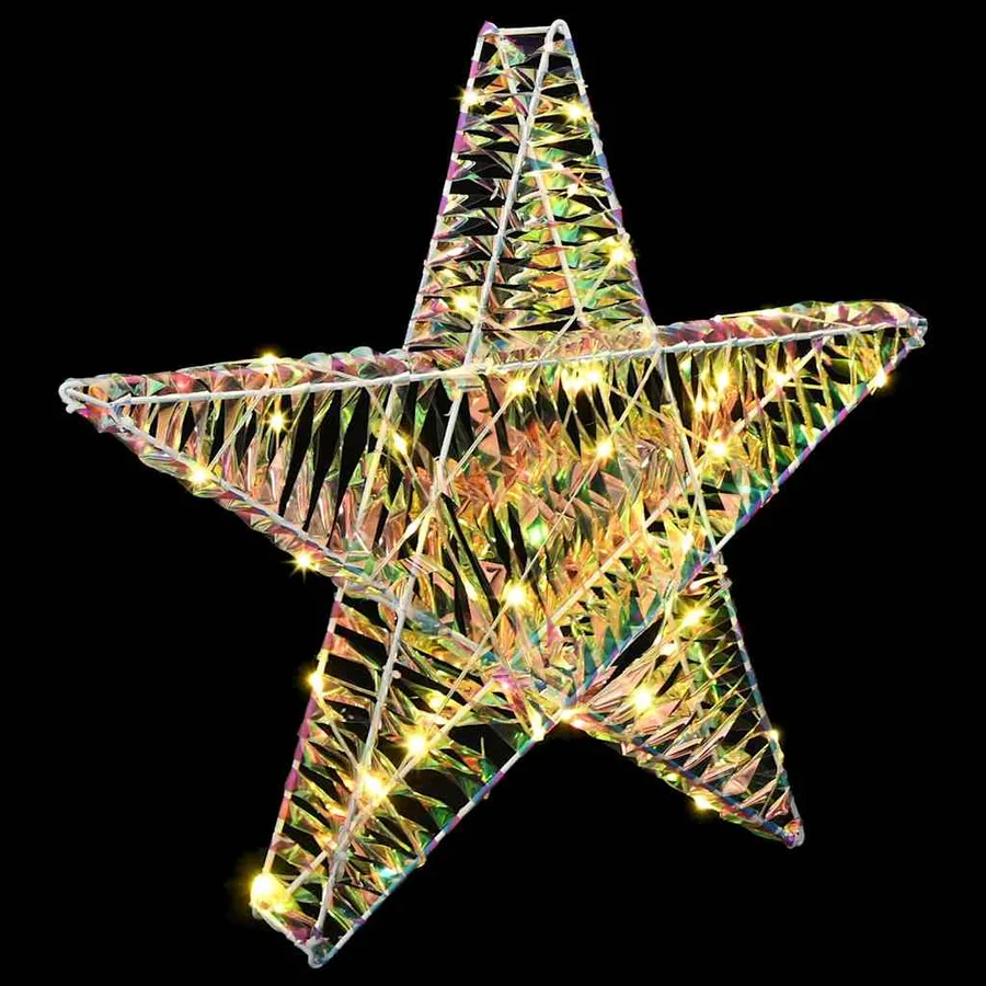 Étoile en 3D avec 50 LED Blanc chaud 55 x 52.5 x 9 cm PET - 4