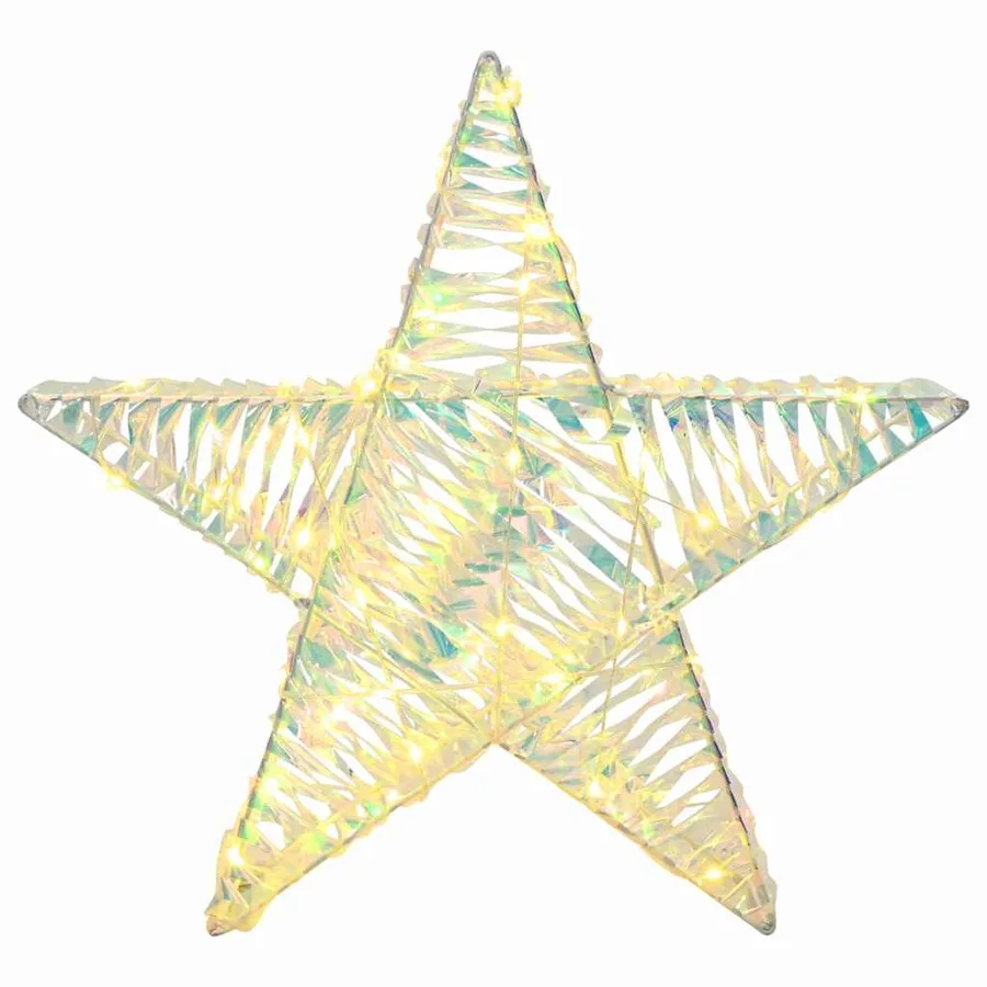 Étoile en 3D avec 50 LED Blanc chaud 55 x 52.5 x 9 cm PET - 5