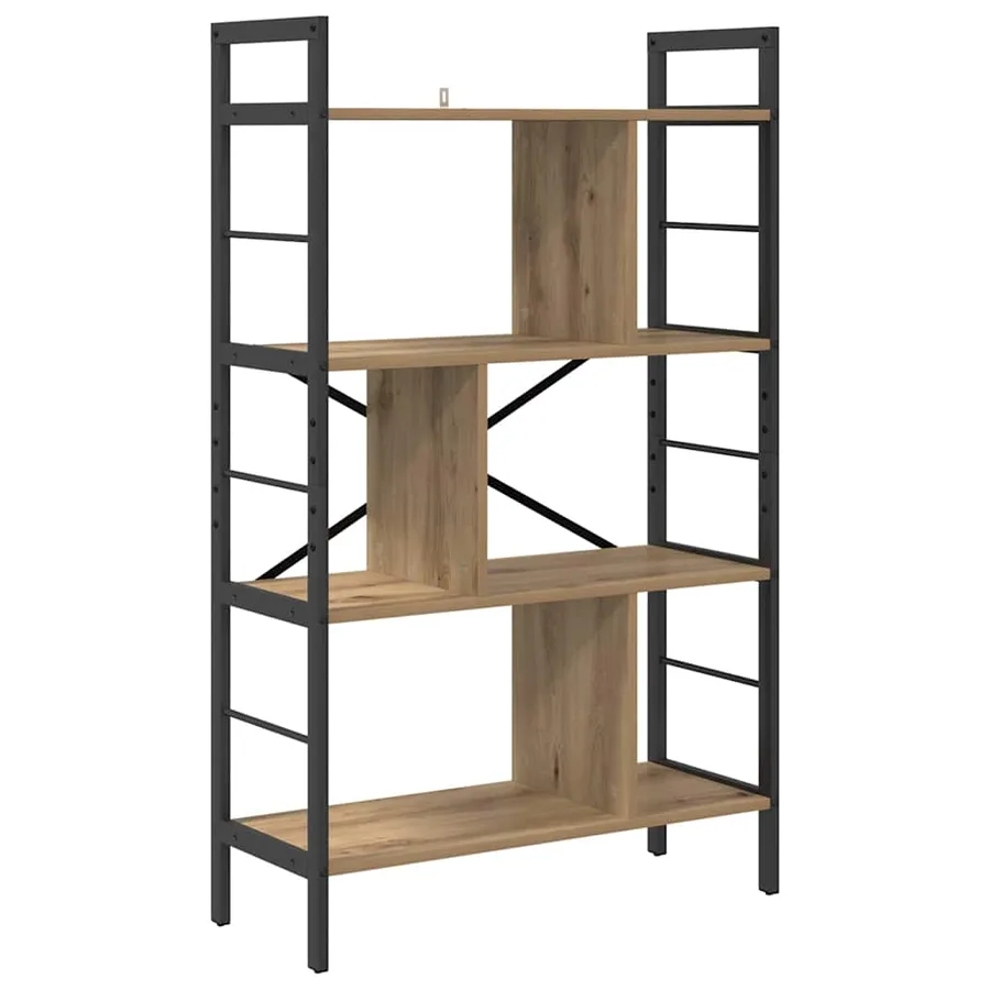Étagère 7 niveaux 75 x 30 x 123,5 cm Bois d'ingénierie - 2