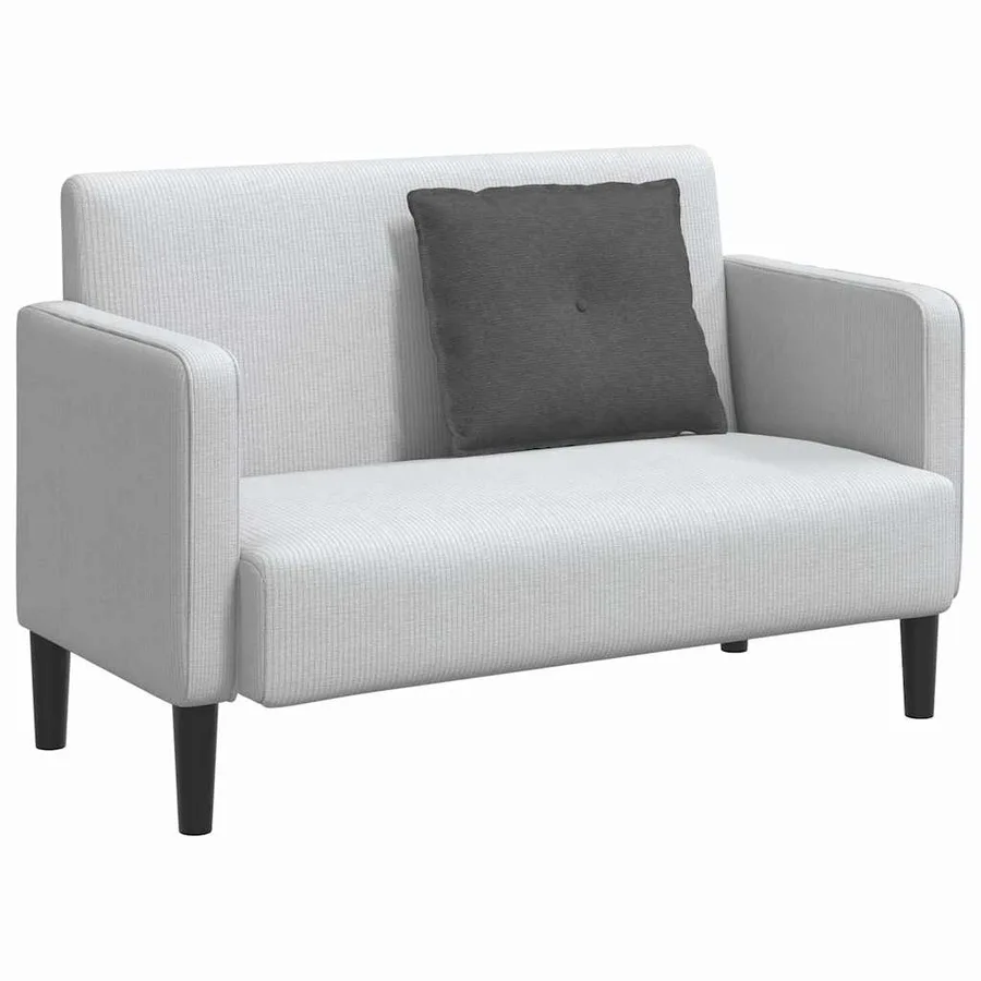 Coussin de Dos Gris foncé 60 x 50 cm Tissu en velours côtelé - 3