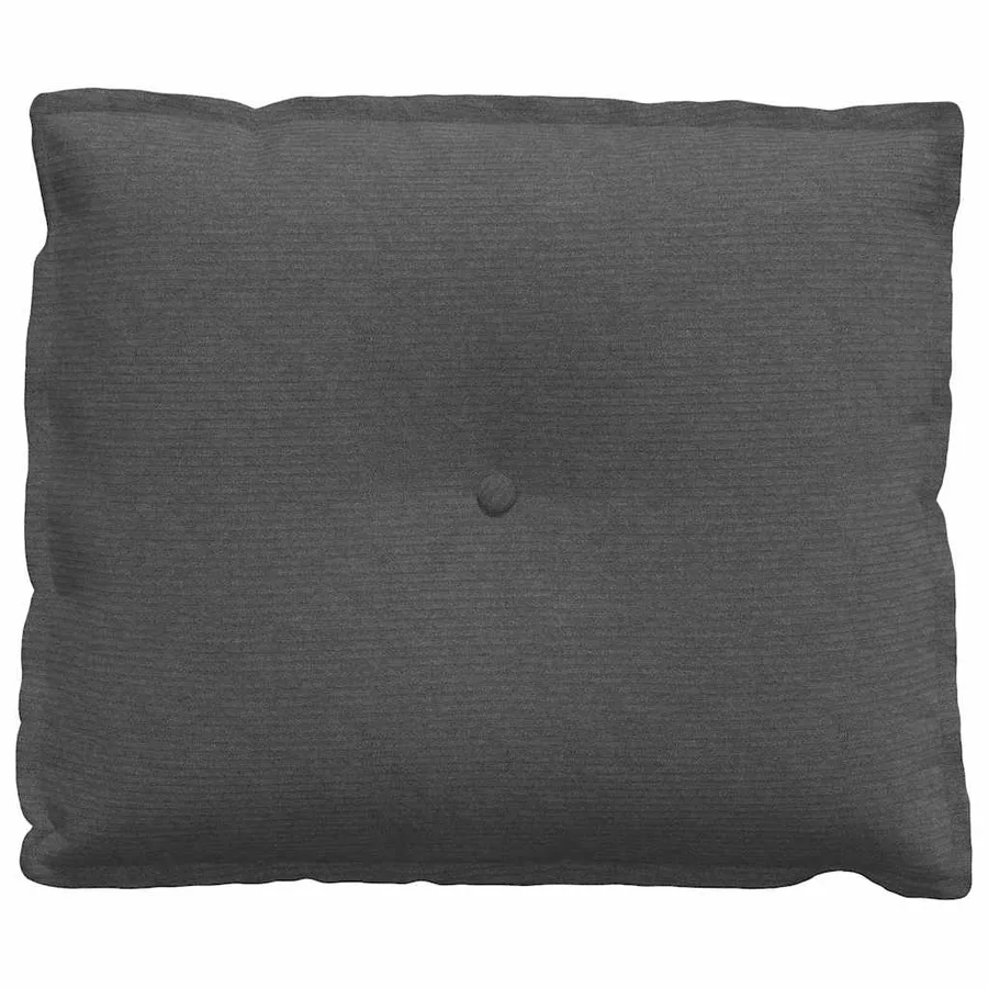 Coussin de Dos Gris foncé 60 x 50 cm Tissu en velours côtelé - 5