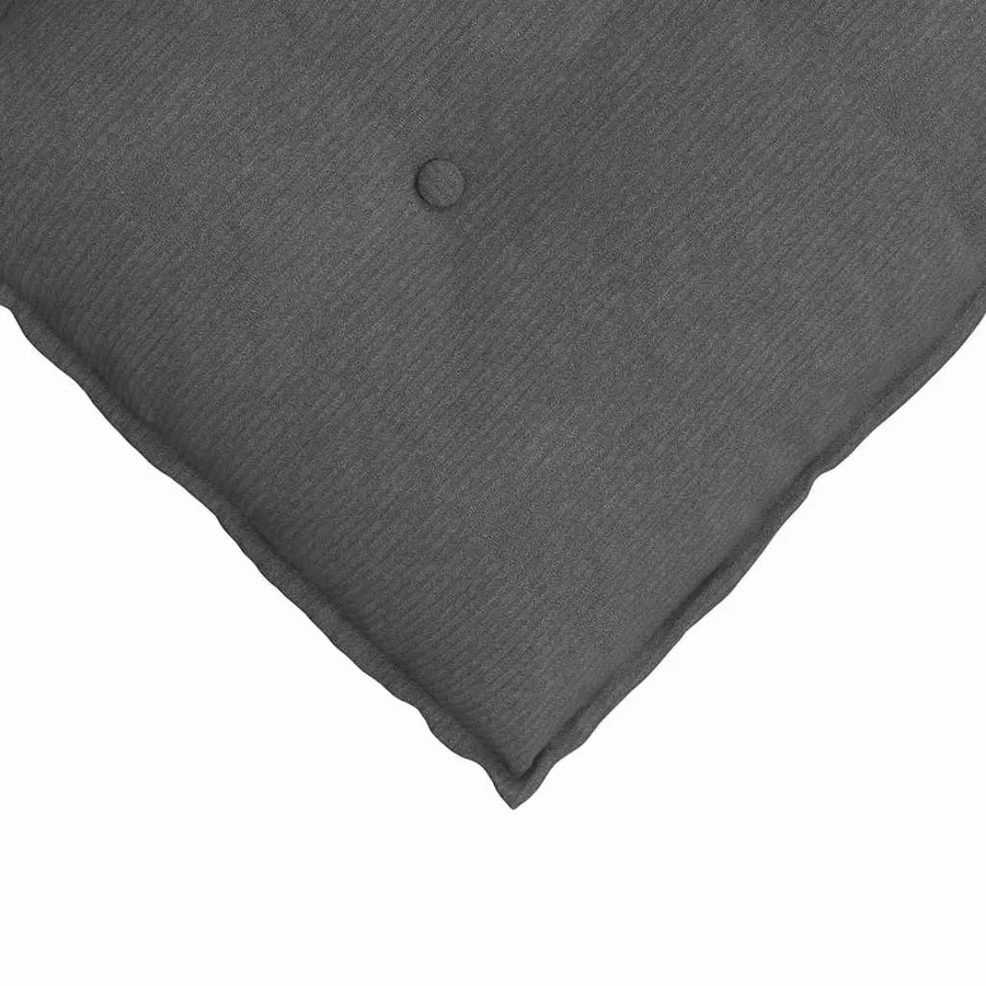 Coussin de Dos Gris foncé 60 x 50 cm Tissu en velours côtelé - 7