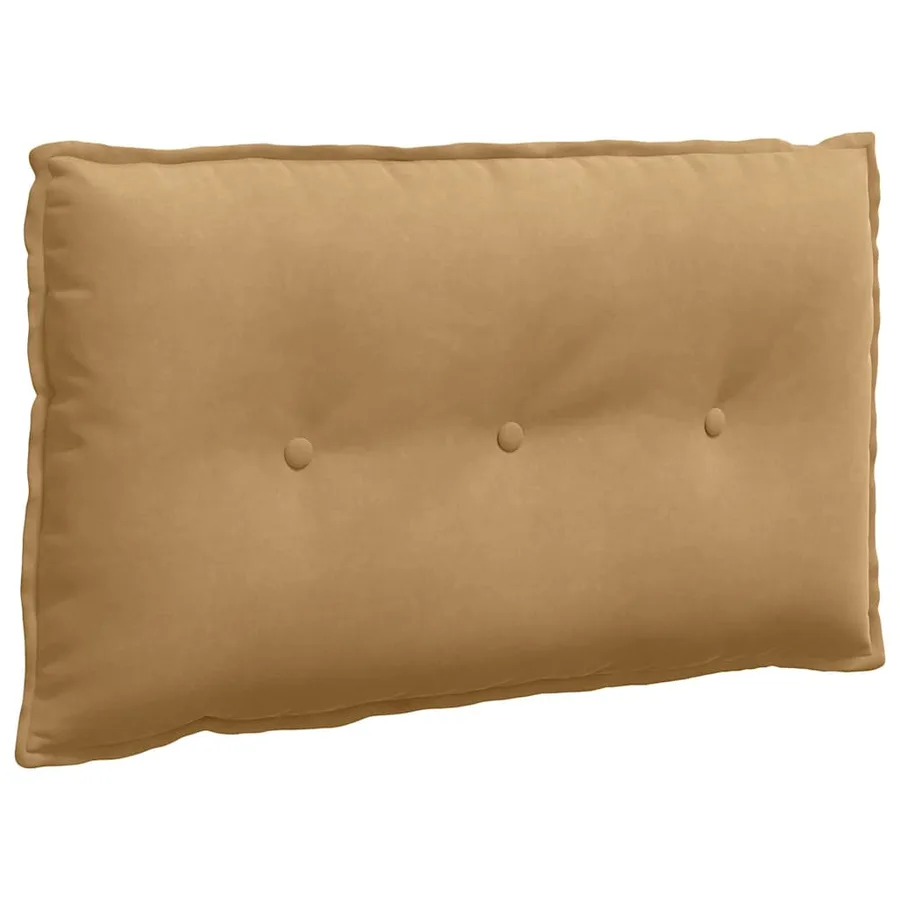 Coussin de Dos Marron 80 x 50 cm Tissu en velours côtelé - 2