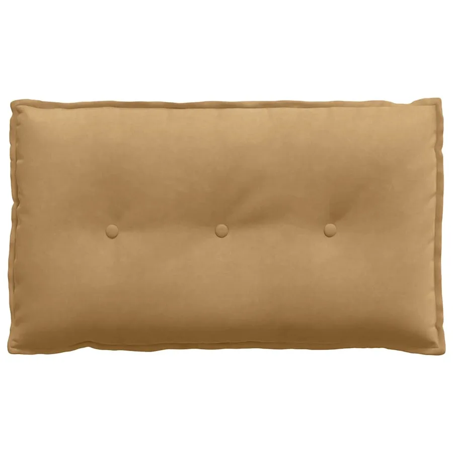 Coussin de Dos Marron 80 x 50 cm Tissu en velours côtelé - 5