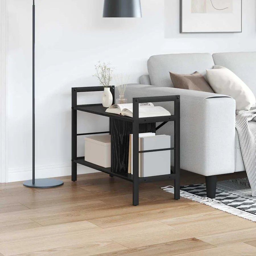 Étagère Chêne noir 75 x 30 x 58,5 cm Bois d'ingénierie